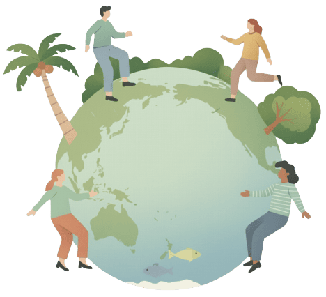 廃棄物を減らし、再利用を進めます。